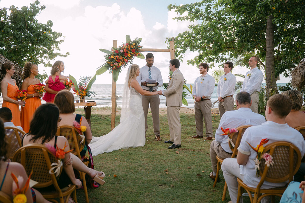 Private setting for your ceremony at Villa del Mar, Las Terrenas